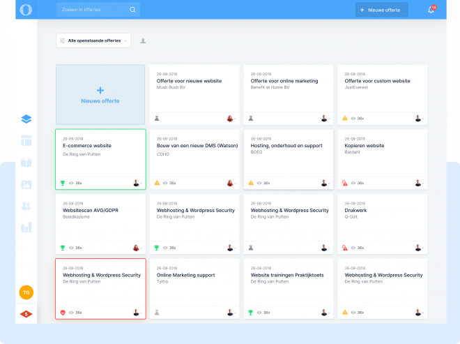 salesproces in je dashboard